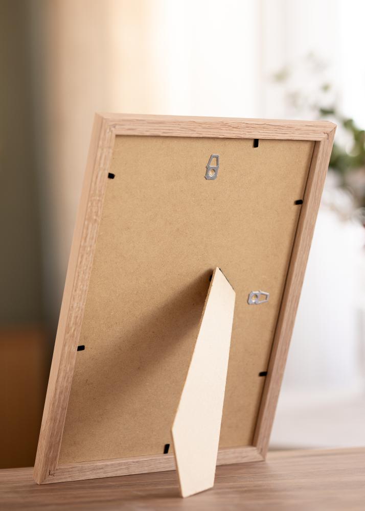 Kehys Tidlös Massiivinen Tammi 20x30 cm - Passepartout Valkoinen 15x21 cm