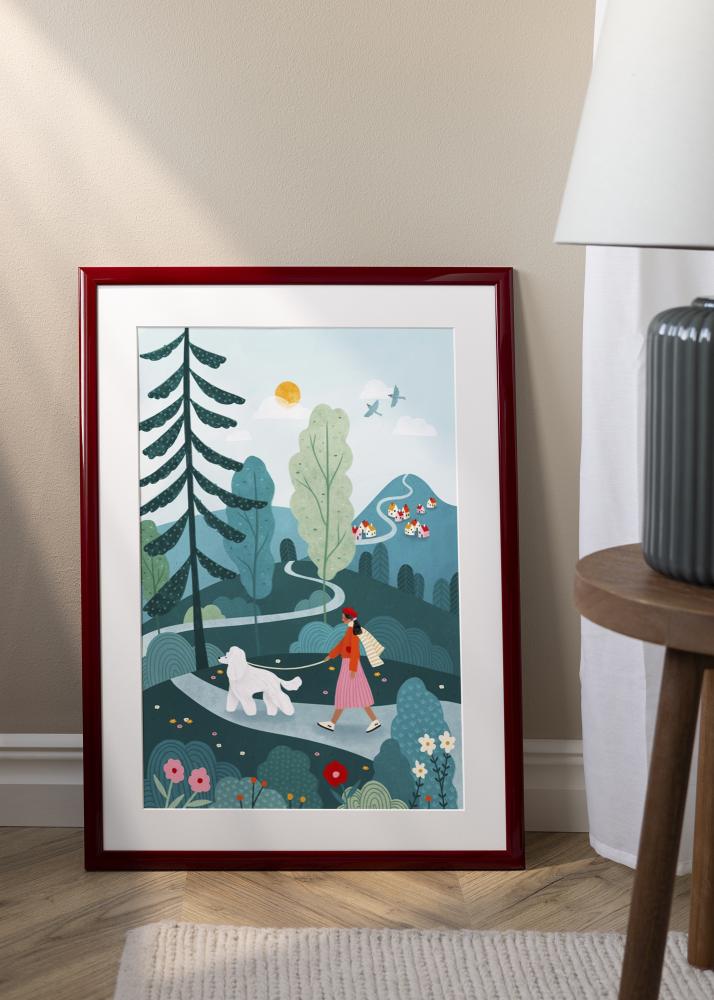 Kehys Dorset Akryylilasi Tummanpunainen 59,4x84,1 cm (A1)