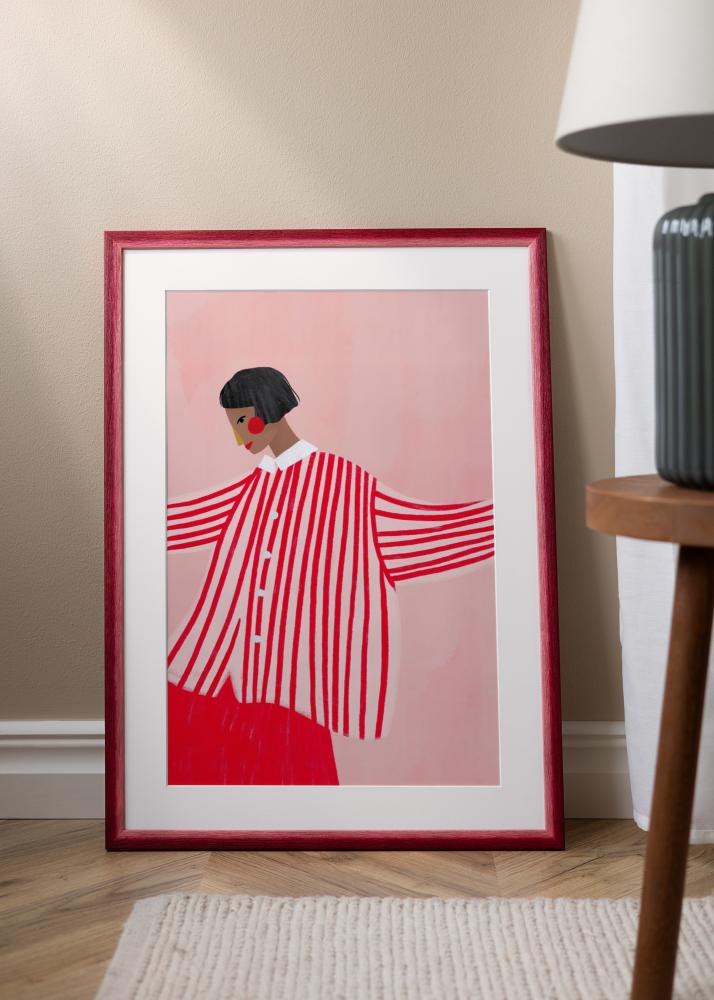 Kehys Cornwall Akryylilasi Tummanpunainen 40x50 cm