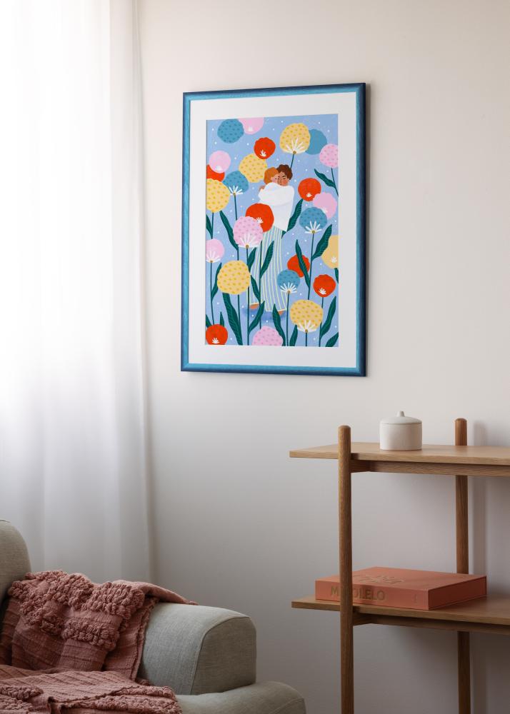 Kehys Cornwall Akryylilasi Tummansininen 70x100 cm