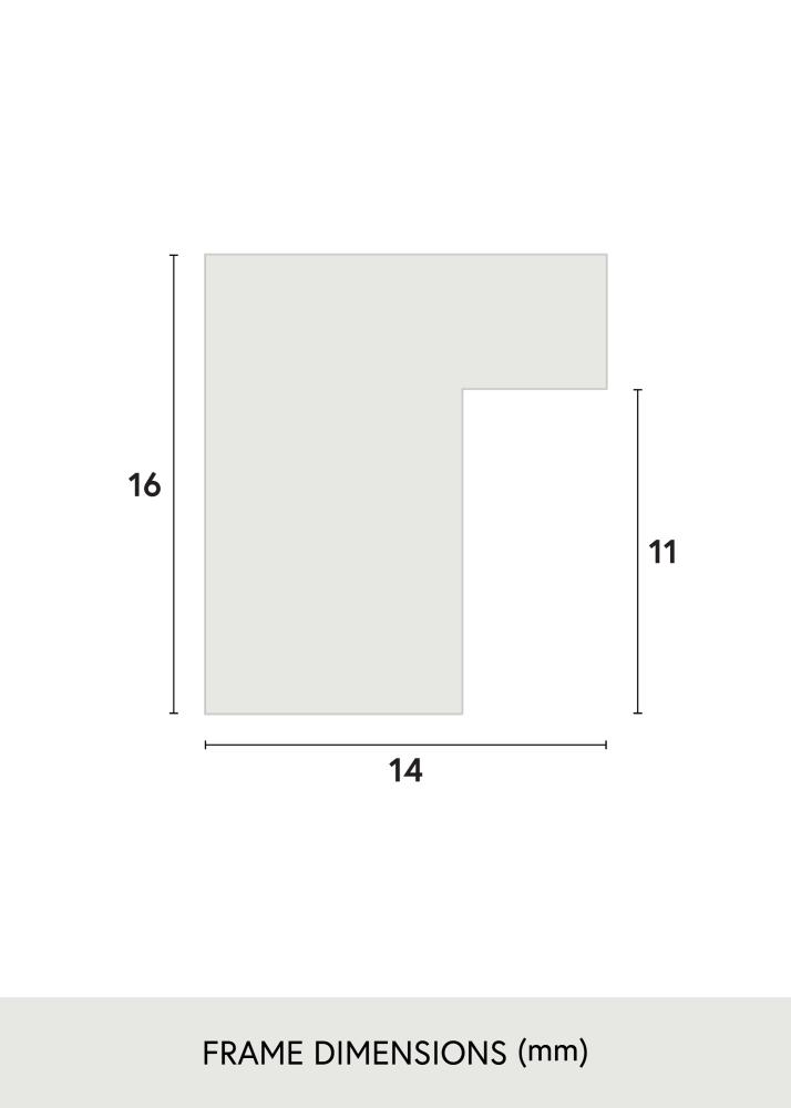 Kehys Oban Akryylilasi Valkoinen 21x29,7 cm (A4)