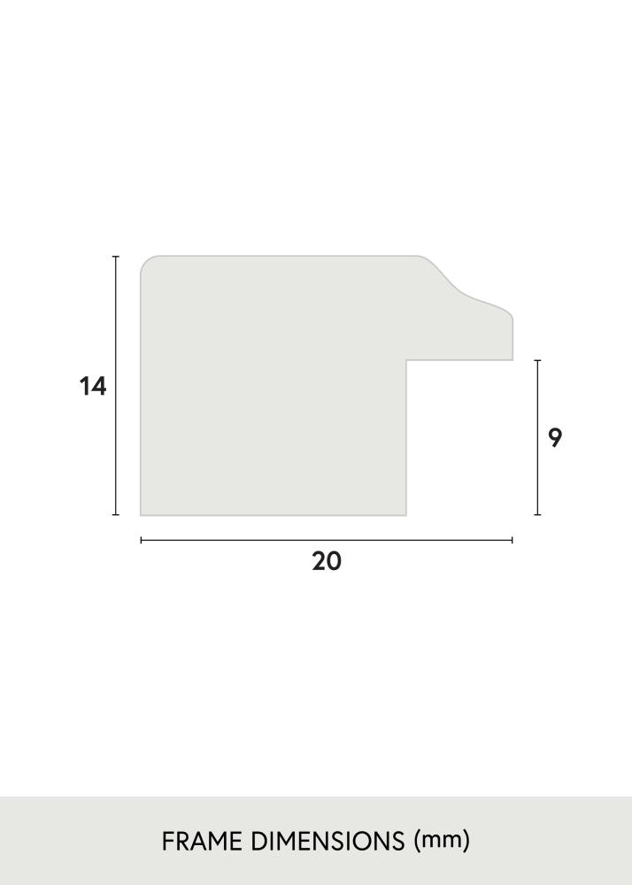 Kehys Whitby Akryylilasi Punainen 42x59,4 cm (A2)