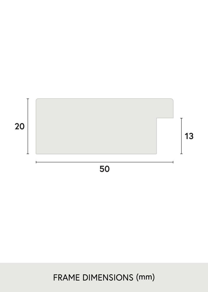 Kehys Pembrokeshire Akryylilasi Tammi 60x80 cm