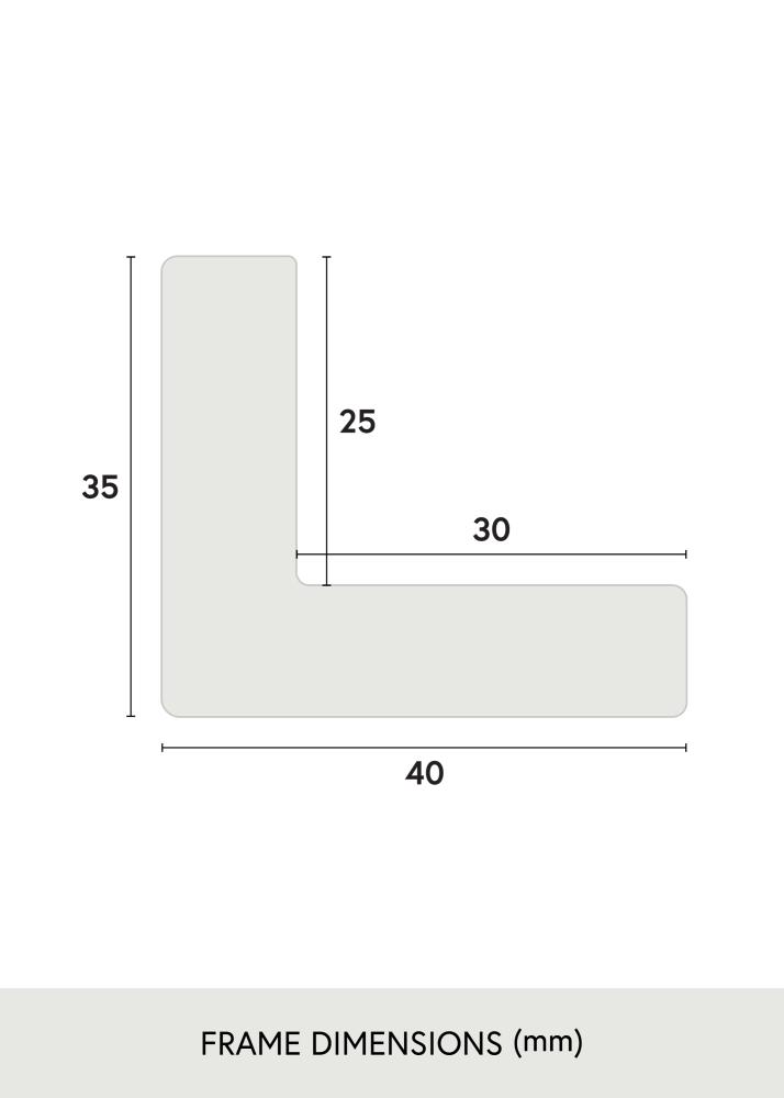 Kehys Wells Akryylilasi Tammi 40x40 cm
