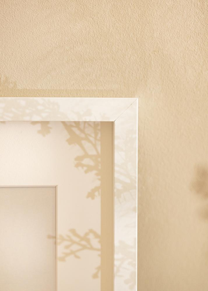 BGA Laatikon kehys Valkoista 50x70 cm - Passepartout Valkoista 40x60 cm