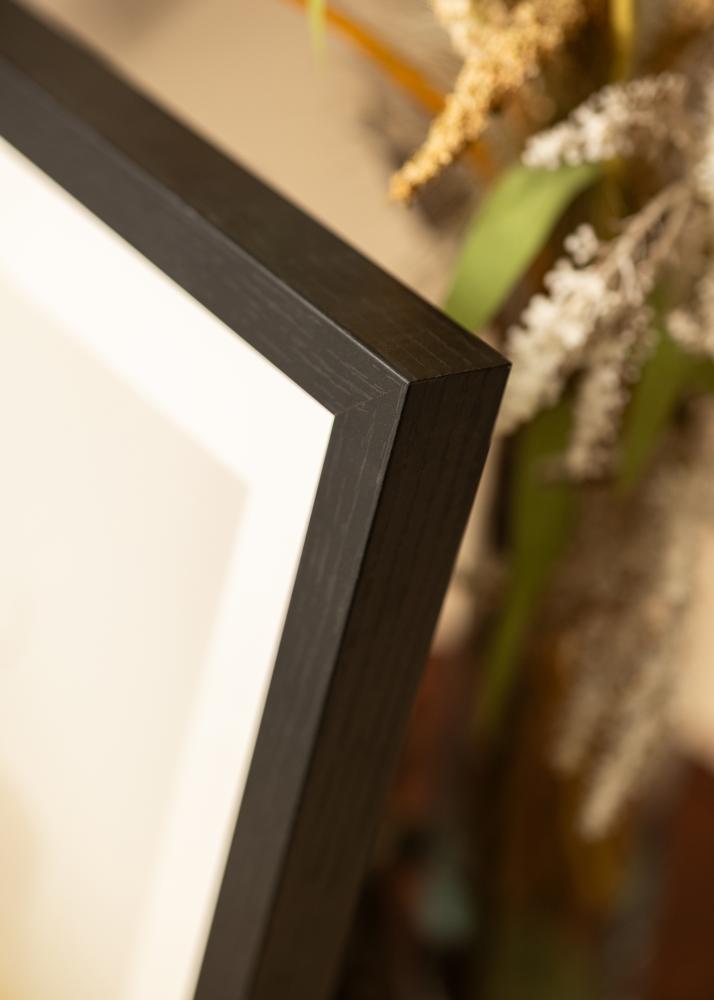 BGA Laatikon kehys Musta 30x45 cm - Passepartout Valkoista 8x14 inches