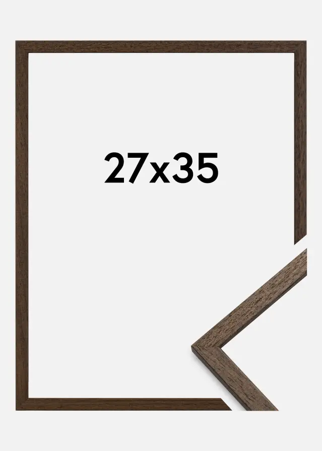 Kehys Edsbyn Akryylilasi Saksanpähkinä 27x35 cm