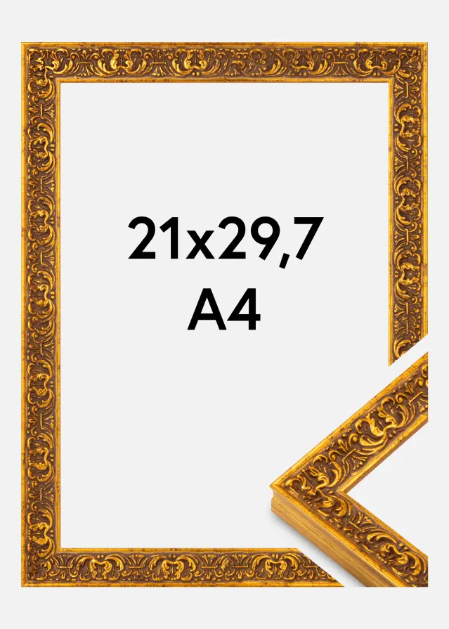 Kehys Amber Akryylilasi Kulta 21x29,7 cm (A4)