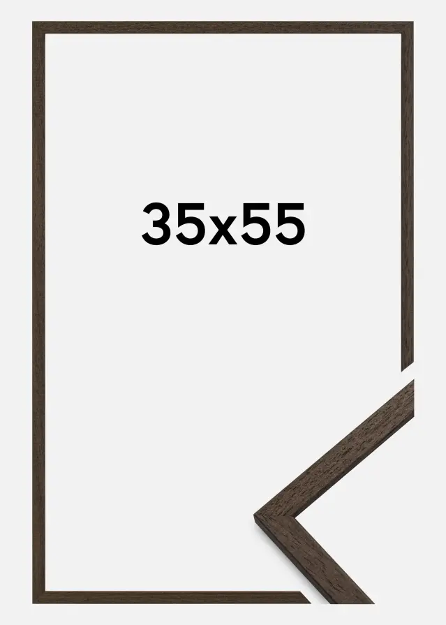 Kehys Edsbyn Akryylilasi Saksanpähkinä 35x55 cm