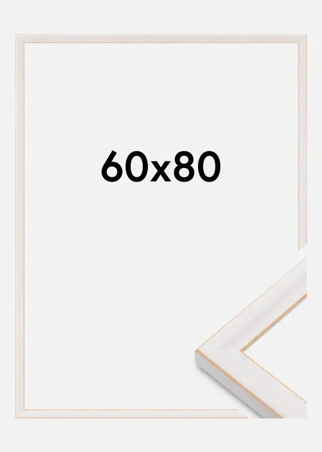 Kehys Marie Claire Akryylilasi Valkoinen 60x80 cm