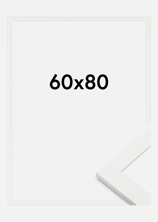 Kehys Sandra Akryylilasi Valkoinen 60x80 cm