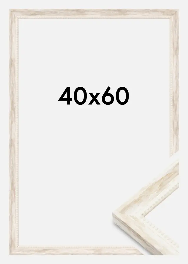 Kehys Soledad Akryylilasi Valkoinen 40x60 cm