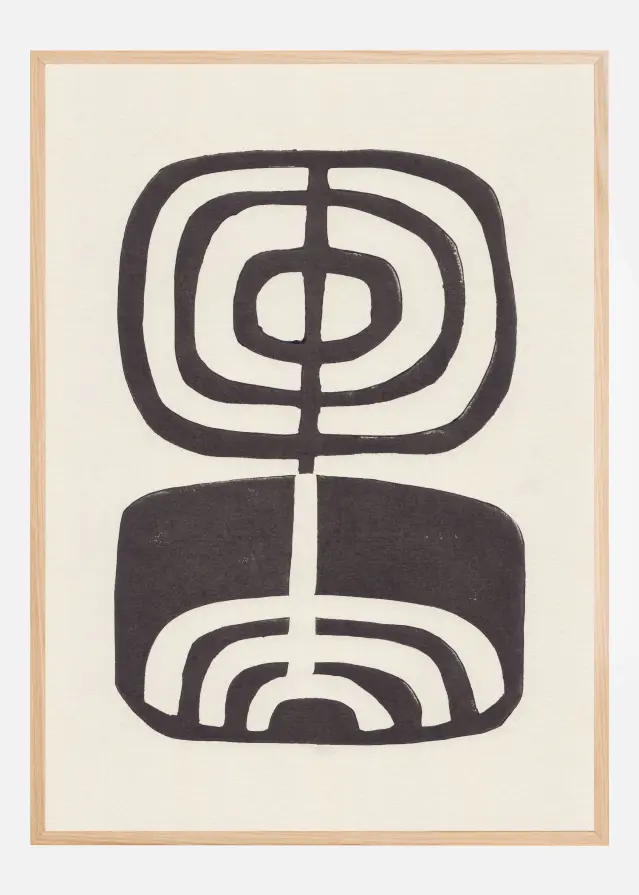 Modern Plant / Lino Print Juliste