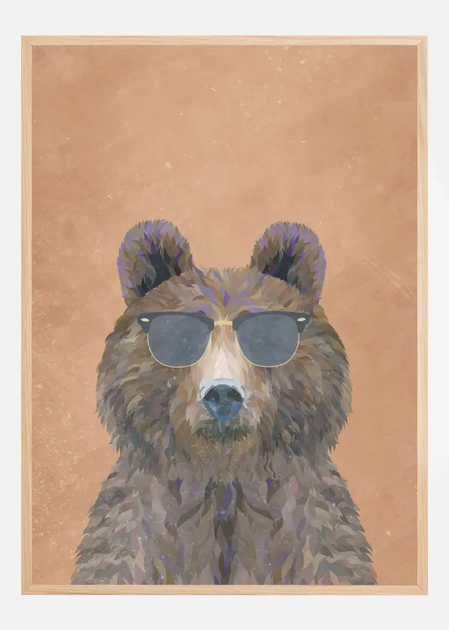 Cool Bear Portrait Juliste