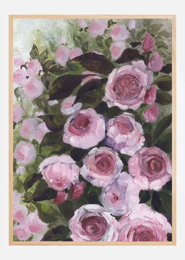 Aurorie painterly roses Juliste