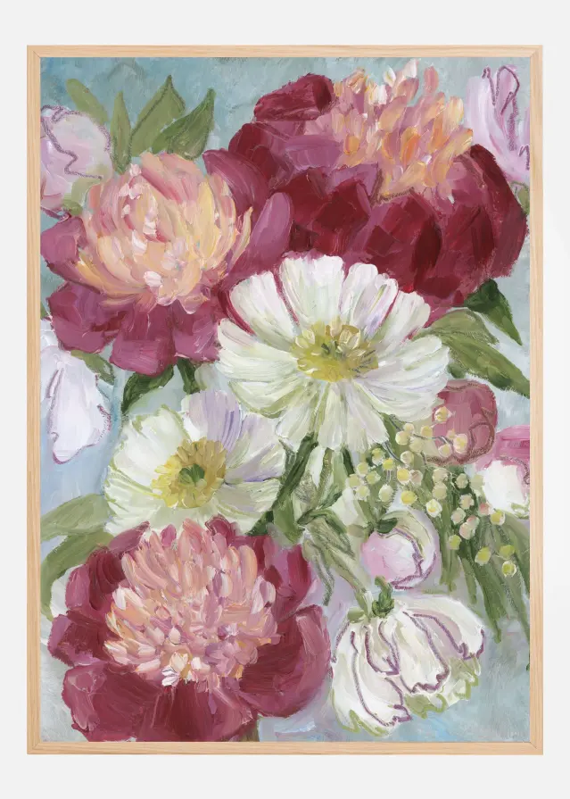 Eleanora painterly florals Juliste