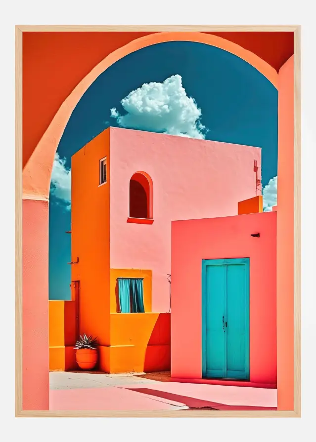 The Pink Village Juliste