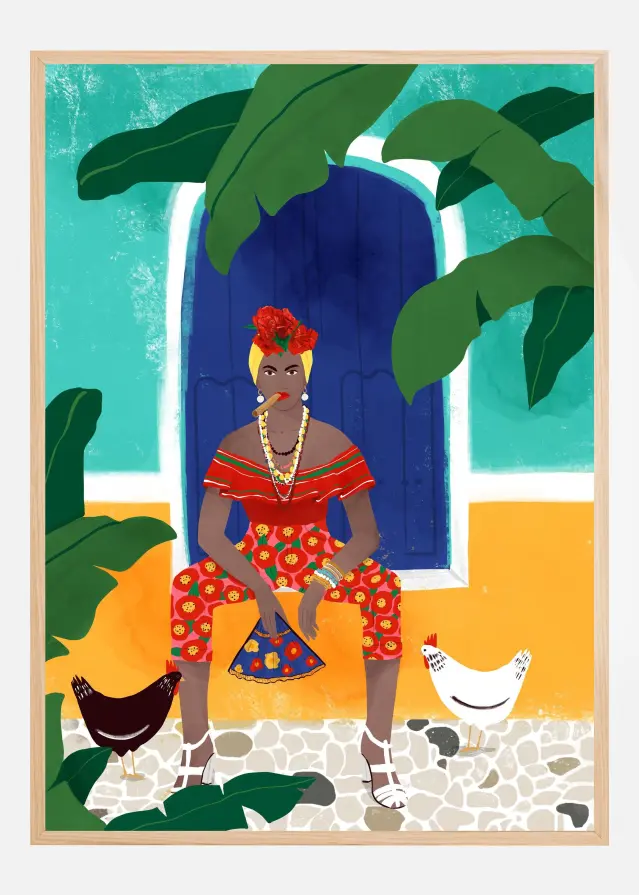 Femm au cigare Juliste