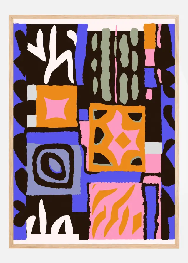 Purple Peru Pattern Juliste