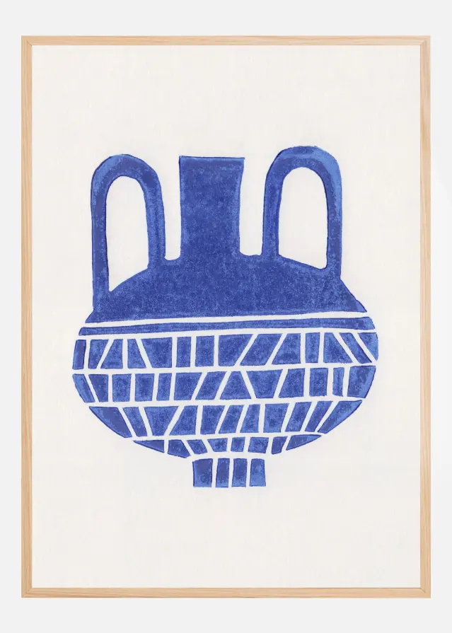 Linocut Vase #6 Juliste