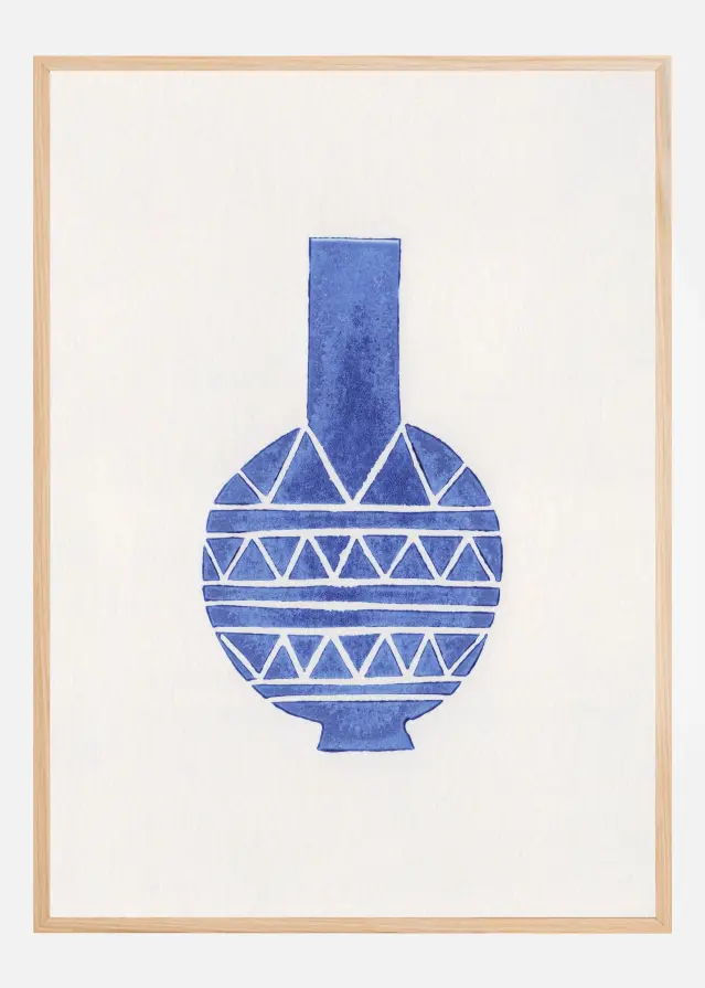 Linocut Vase #8 Juliste