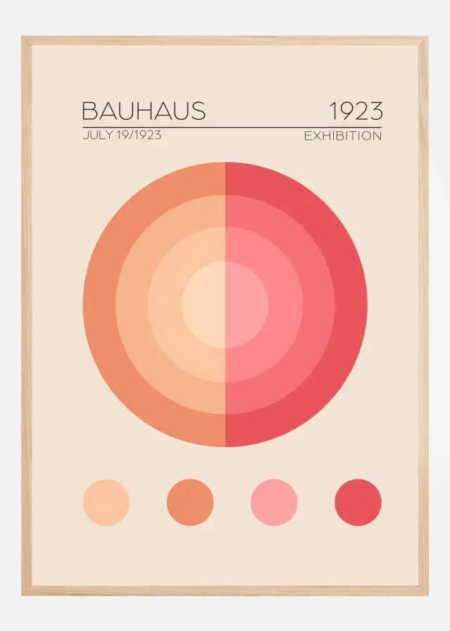 Bauhaus Pembe Daire Juliste