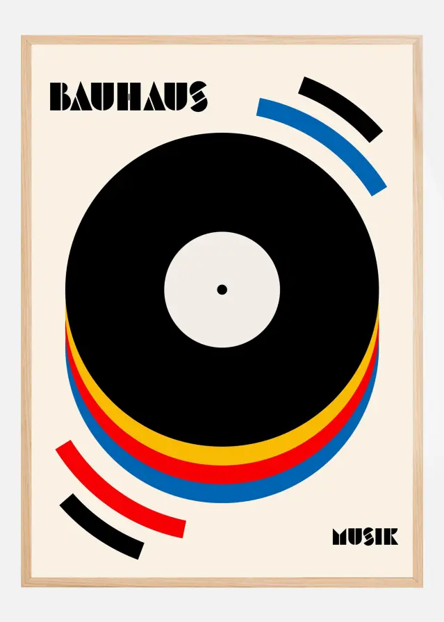 Bauhaus Musik Retro Illustration Juliste