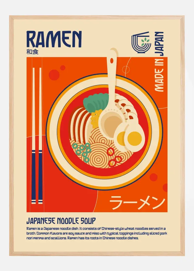 Ramen Japanese Food Print Juliste