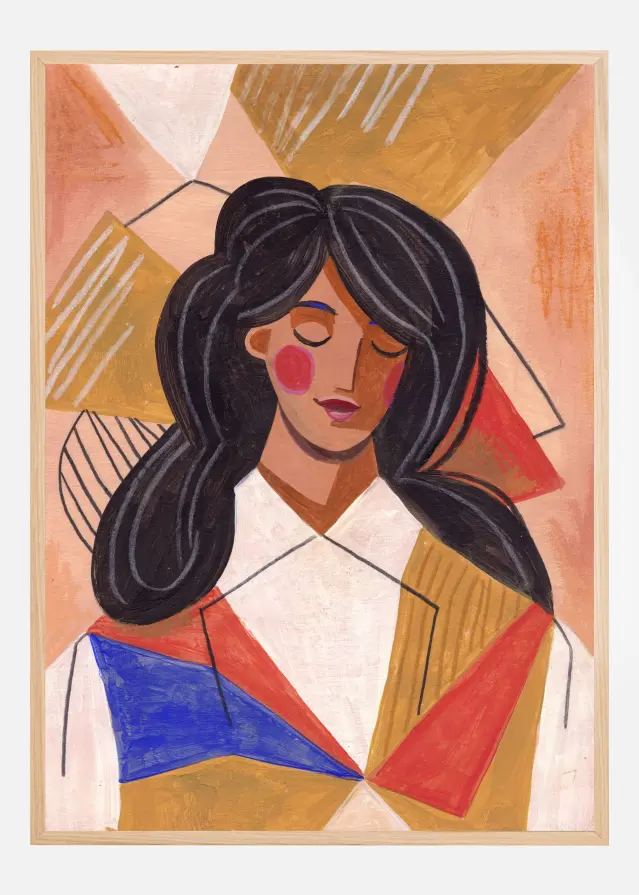 Woman in Thoughts Juliste