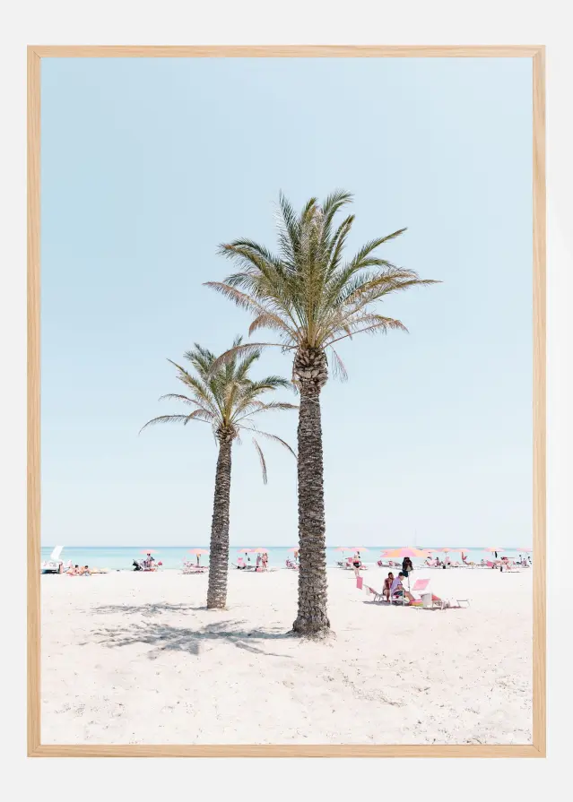 Palm tree at the beach Juliste