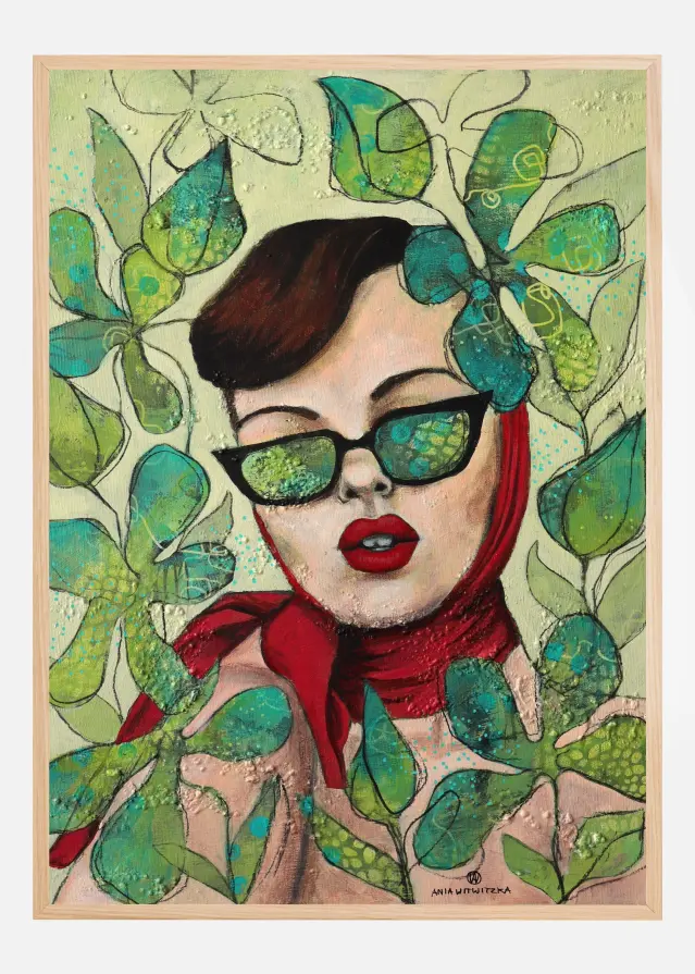 Retro lady 4 Juliste