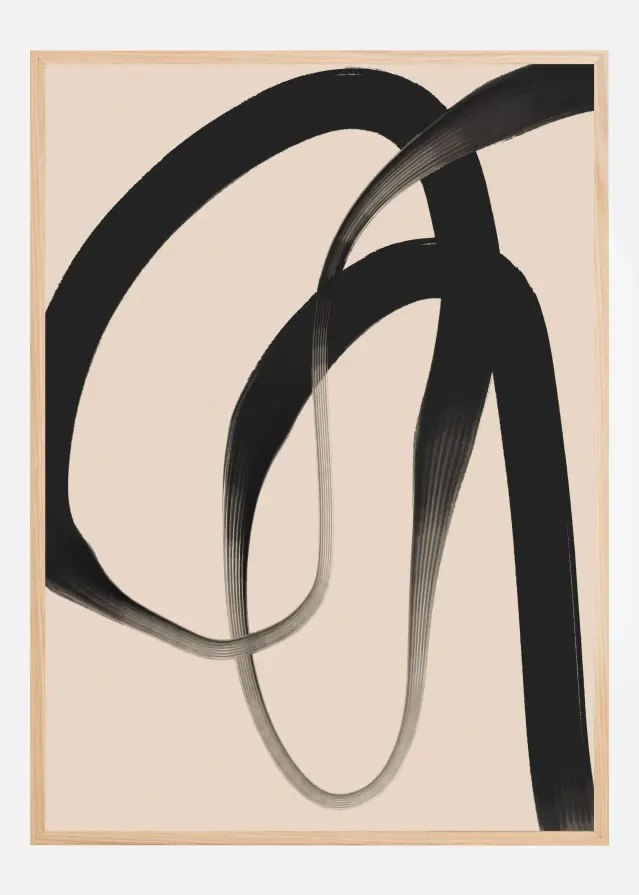 Black Strokes No 24 Juliste