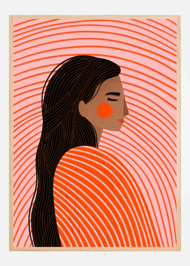 The Woman With the Lines Juliste