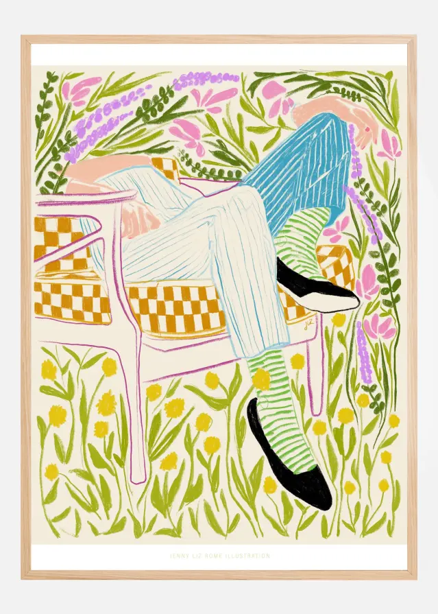 Jlr Quiet in the garden 2 Juliste