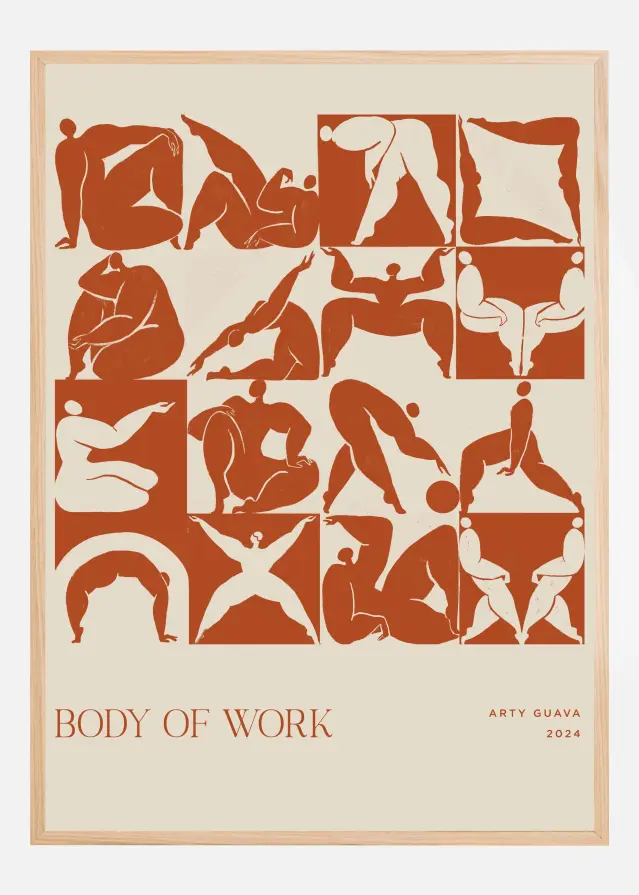 Body of Work (terracotta) Juliste