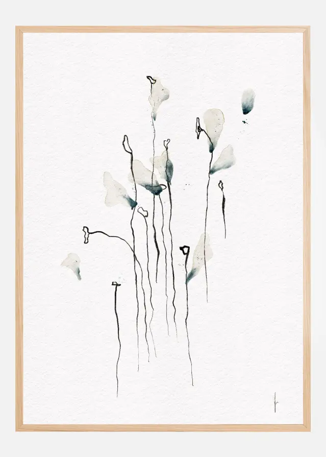 COLORED BY THE SKY digital watercolor painting Juliste