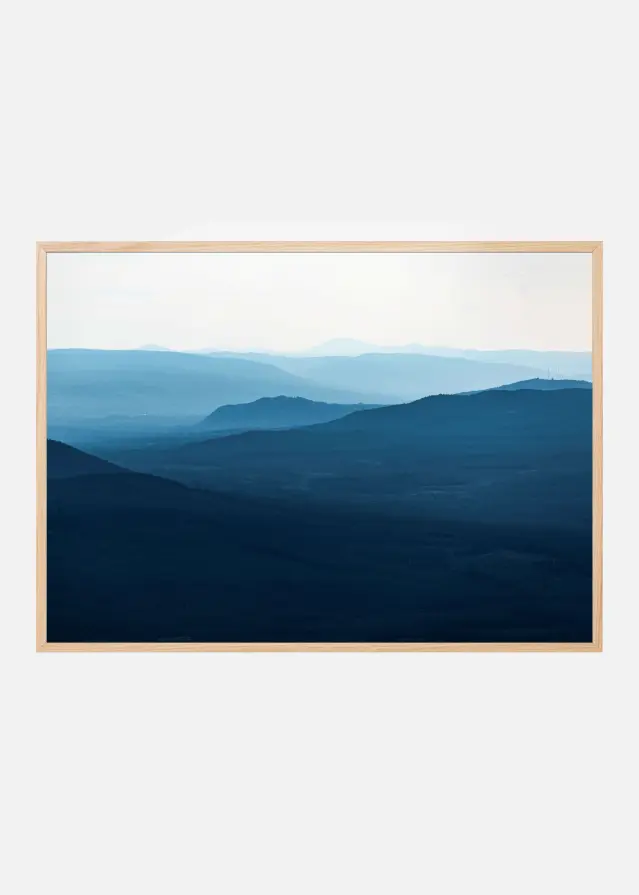 Layers of blue Juliste