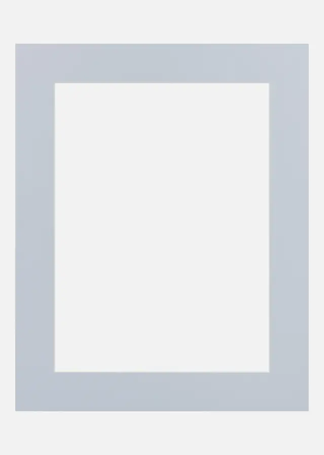 Passepartout Blue Satin (Valkoinen keskus) 15x20 cm (9x14)
