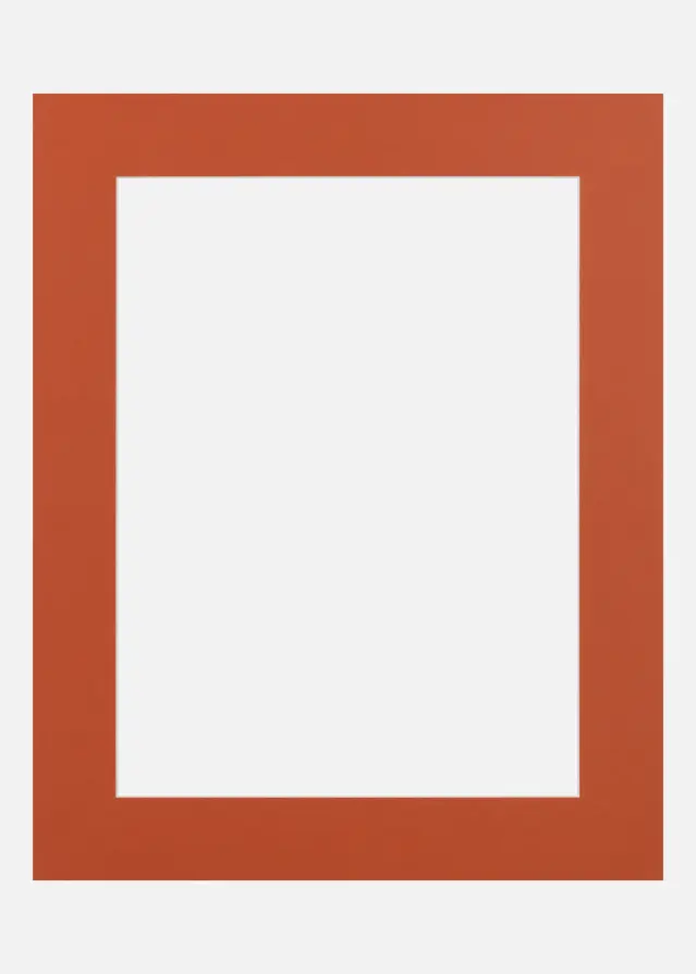 Passepartout Burnt Orange (Valkoinen keskus) 15x20 cm (9x14)