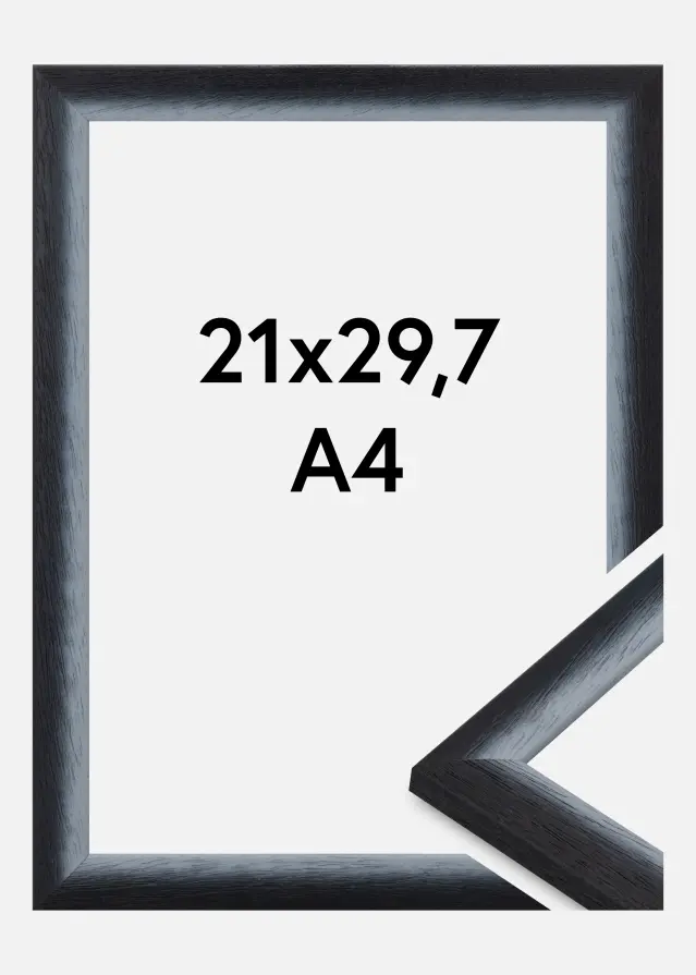 Kehys Cornwall Akryylilasi Musta 21x29,7 cm (A4)