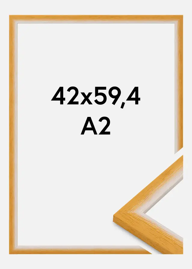 Kehys Cornwall Akryylilasi Kulta 42x59,4 cm (A2)