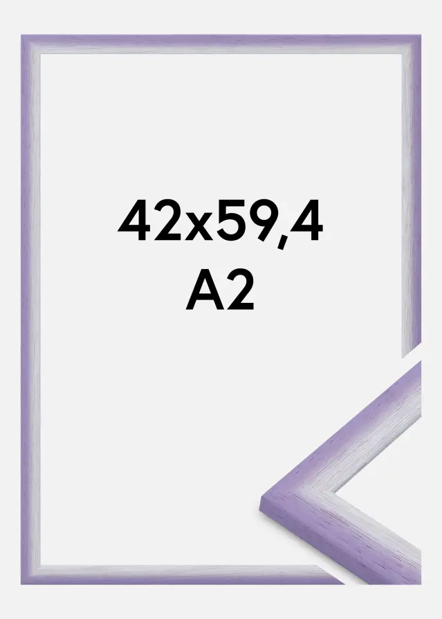 Kehys Cornwall Akryylilasi Vaaleanliila 42x59,4 cm (A2)