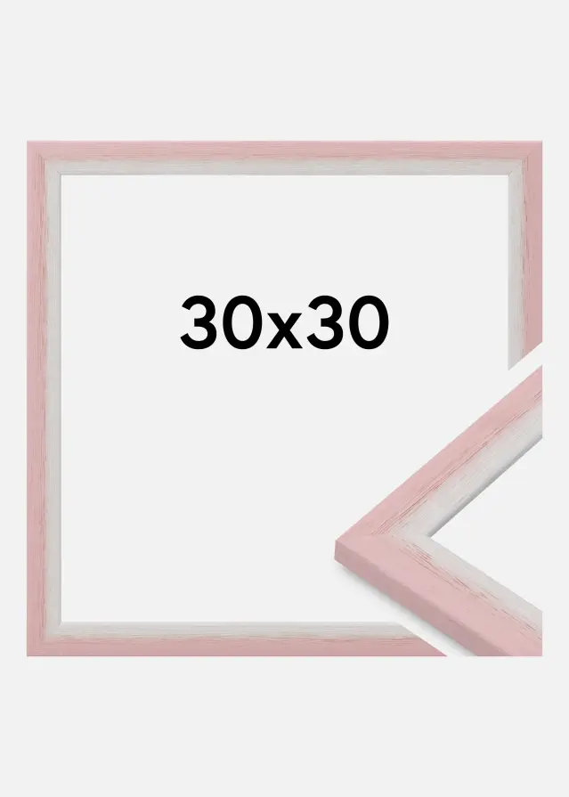 Kehys Cornwall Akryylilasi Vaaleanpunainen 30x30 cm
