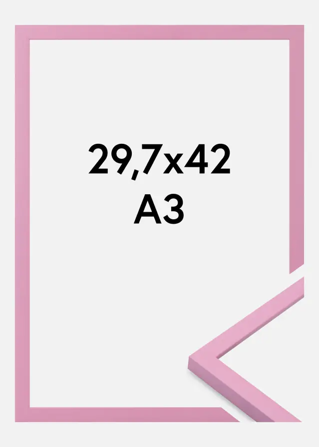 Kehys Kent Akryylilasi Vaaleanpunainen 29,7x42 cm (A3)