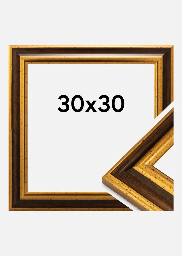 Kehys Aberystwyth Akryylilasi Kulta 30x30 cm