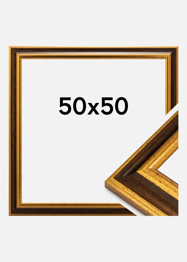 Kehys Aberystwyth Akryylilasi Kulta 50x50 cm