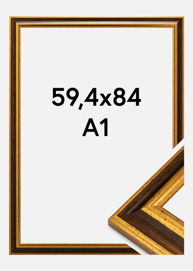 Kehys Aberystwyth Akryylilasi Kulta 59.4x84 cm (A1)