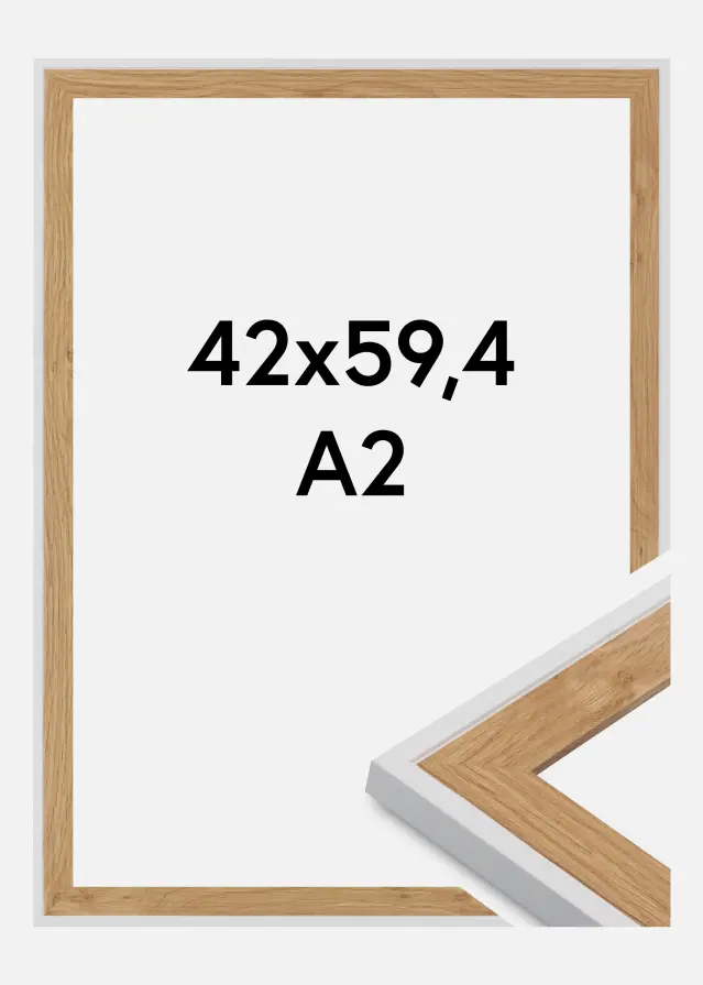 Kehys Clearline Akryylilasi Valkoinen 42x59,4 cm (A2)