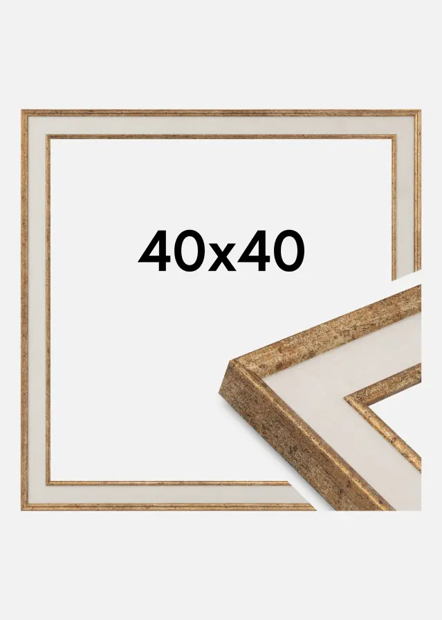 Kehys Dolly Akryylilasi Kulta 40x40 cm
