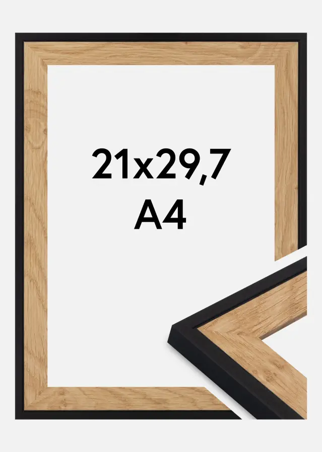 Kehys Iris Akryylilasi Musta 21x29,7 cm (A4)